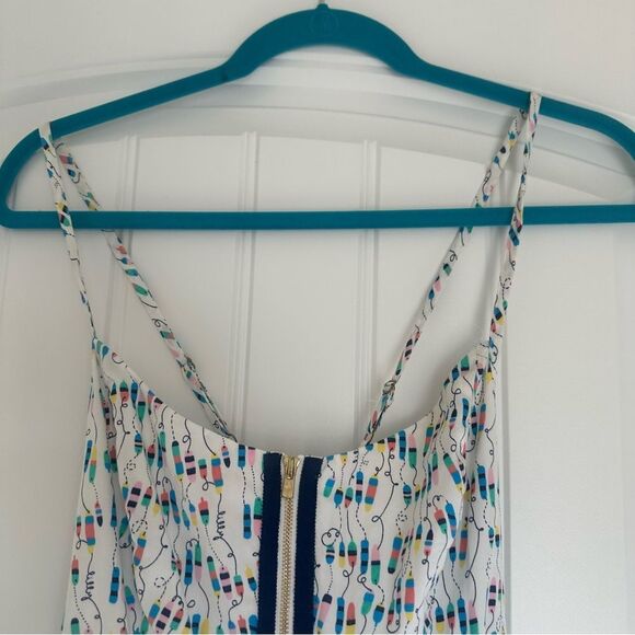 Lilly Pulitzer Sz 2 Oh Buoy Alexi Nautical Mini Dress Beachy Cottagecore Whimsy - Picture 5 of 11